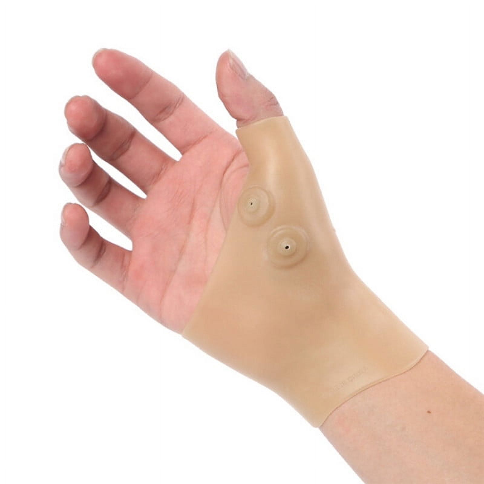 Compression Gloves Single Magnetic Therapy Gloves Silicone Wrist Support Brace with Thumb Hole for Hand Arthritis Pain Relief